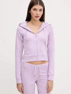 Obrázek produktu Juicy Couture Mikina Juicy Couture SINGLE JERSEY OLA HOODIE fialová