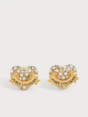 Obrázek produktu Juicy Couture Náušnice 'Crystal Heart' zlatá / průhledná