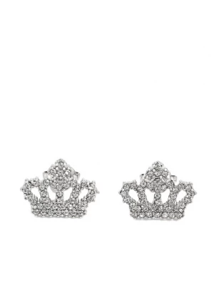 Obrázek produktu Juicy Couture Náušnice 'Crystal Motif Crown Stud' stříbrná