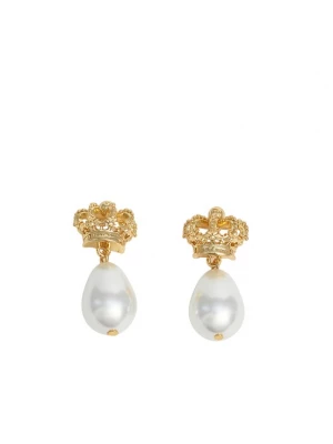 Obrázek produktu Juicy Couture Náušnice 'Heritage Crown & Pearl Drop' zlatá