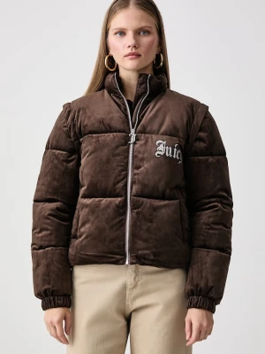 Obrázek produktu Juicy Couture prošívaná bunda dámská MARGO DIAMANTE CONVERTIBLE GILET hnědá