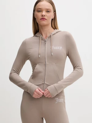 Obrázek produktu Juicy Couture rozepínací mikina dámská s bavlnou OOLA HOODIE hnědá