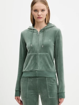 Obrázek produktu Juicy Couture rozepínací mikina kapucí dámská bavlněná ROBERTSON CLASS zelená