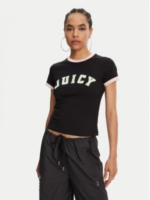 Obrázek produktu Juicy Couture T-Shirt Collegiate Ringer JCWCT125320 Černá Slim Fit
