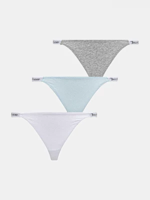 Obrázek produktu Juicy Couture tanga dámské s bavlnou 3 PK DEMI THNG 3-pack