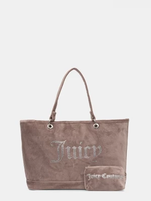 Obrázek produktu Juicy Couture tote taška dámská velurová Kimberly béžová