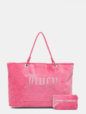 Obrázek produktu Juicy Couture tote taška dámská velurová Kimberly růžová