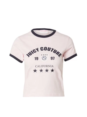 Obrázek produktu Juicy Couture Tričko 'The Arched Football Ringer' pastelově růžová / černá / bílá
