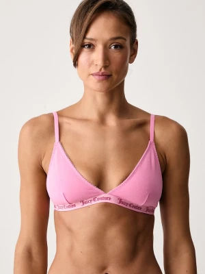 Obrázek produktu Juicy Couture trojúhelníková podprsenka bavlněná s elastanem FEMME BEV SCALLOPED EDGE růžová
