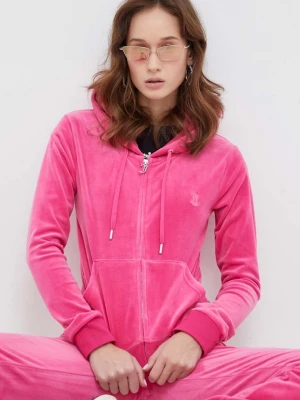 Obrázek produktu Juicy Couture Velurová mikina Juicy Couture růžová