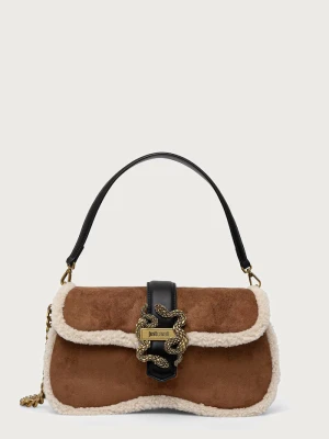 Obrázek produktu Just Cavalli crossbody kabelka dámská z imitace semiše hnědá