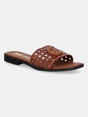 Obrázek produktu Just Cavalli Kožené pantofle hnědá