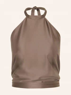 Obrázek produktu Juvia Top Neckholder Sissy Ze Saténu hnědá