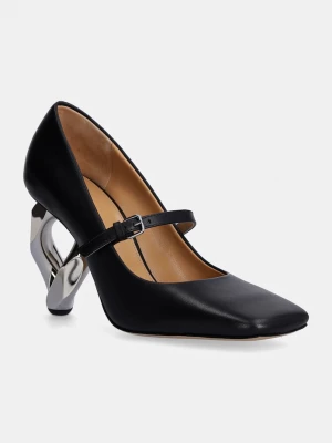 Obrázek produktu JW Anderson Kožené lodičky JW Anderson Chain Heel černá