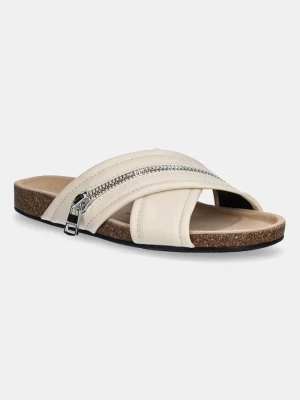 Obrázek produktu JW Anderson Kožené pantofle JW Anderson Biker Loafer béžová