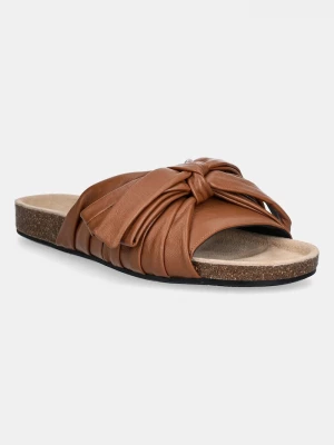 Obrázek produktu JW Anderson Kožené pantofle JW Anderson hnědá