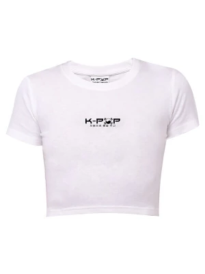 Obrázek produktu K-pop Tričko 'Crop top' bílá