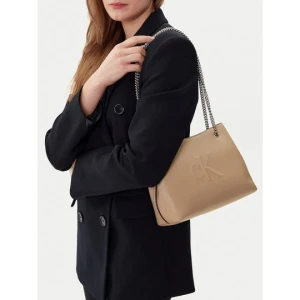 Obrázek produktu Kabelka Calvin Klein Jeans Sculpted Chain Shoulder Bag LV04K3163G Béžová