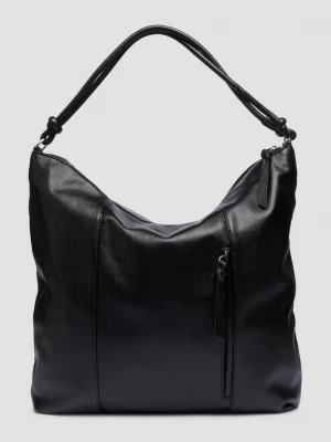 Obrázek produktu Kabelka hobo se vzhledem usně s vyraženým logem a Zapínáním na zip s.Oliver černá