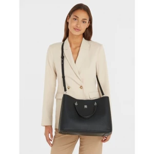 Obrázek produktu Kabelka Tommy Hilfiger Th Emblem Satchel AW0AW15177 Černá