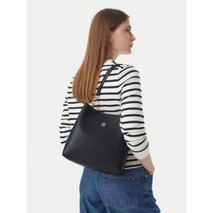 Obrázek produktu Kabelka Tommy Hilfiger Th Icon Shoulder Bag Mono AW0AW19000 Tmavomodrá