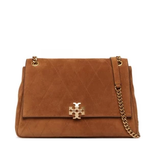 Obrázek produktu Kabelka Tory Burch Charlie Quilted Suede Shoulder Bag 183357 Hnědá