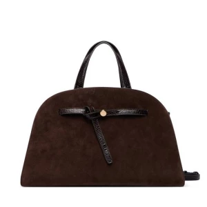 Obrázek produktu Kabelka Tory Burch Romy Suede Bauletto 183363 Tmavě hnědá
