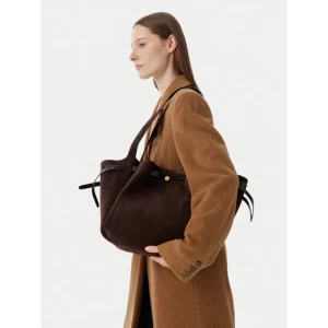 Obrázek produktu Kabelka Tory Burch Romy Suede Tote 186348 Hnědá