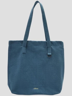 Obrázek produktu Kabelka tote z denimu, s ozdobným kroužkem s.Oliver modrá