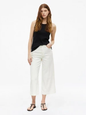 Obrázek produktu Kalhotová džínová sukně Suri / Regular Fit / High Rise / Wide Leg / nebarveno s.Oliver béžová