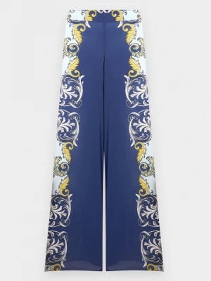 Obrázek produktu Kalhoty Alice + Olivia tmavě modrá