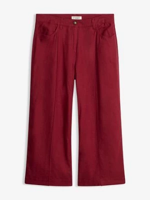 Obrázek produktu Kalhoty Culotte se sámky, ze vzdušné lněné směsi BonPrix