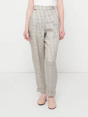 Obrázek produktu Kalhoty Emporio Armani skvrnitě tmavě červená