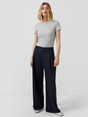 Obrázek produktu Kalhoty s kontrastními vlasovými proužky: High Rise / Extra Wide Leg s.Oliver modrá