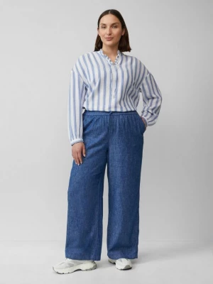 Obrázek produktu Kalhoty se širokými nohavicemi, ze směsi se lnem se vzhledem denimu s.Oliver modrá