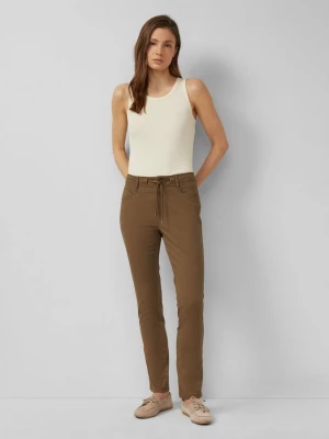 Obrázek produktu Kalhoty Slim Fit z bavlněného saténu s.Oliver hnědá