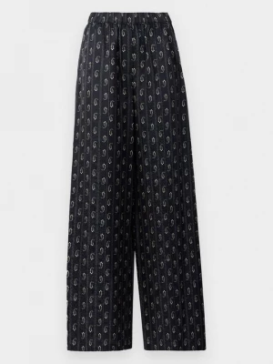 Obrázek produktu Kalhoty Tory Burch tmavě modrá