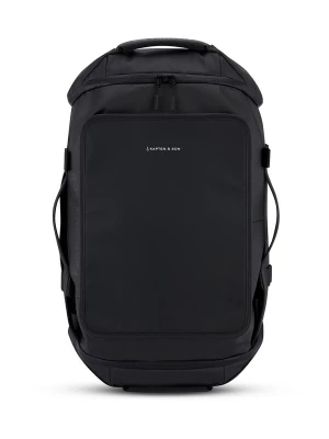 Obrázek produktu Kapten & Son Cestovní taška 'Lisbon Duffle Backpack Medium' černá / bílá