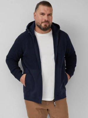 Obrázek produktu Kardigan Fabricmix s kapucí a sportovními detaily s.Oliver modrá