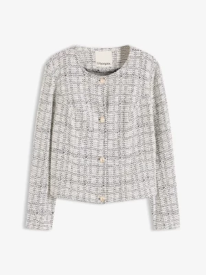 Obrázek produktu Kardigan z bawełnianej tkaniny boucle BonPrix czarny