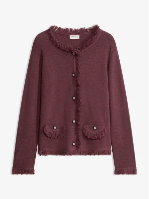Obrázek produktu Kardigan z przędzy boucle BonPrix fioletowy