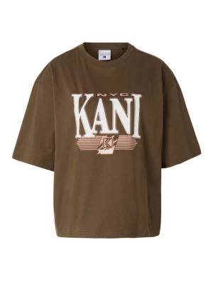 Obrázek produktu Karl Kani Tričko čokoládová / světle růžová / bílá
