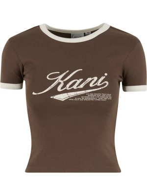 Obrázek produktu Karl Kani Tričko 'Varsity' světle béžová / čokoládová