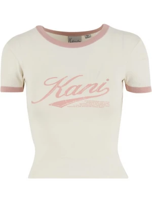 Obrázek produktu Karl Kani Tričko 'Varsity' světle béžová / světle růžová