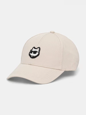 Obrázek produktu Karl Lagerfeld Bavlněná baseballová čepice béžová