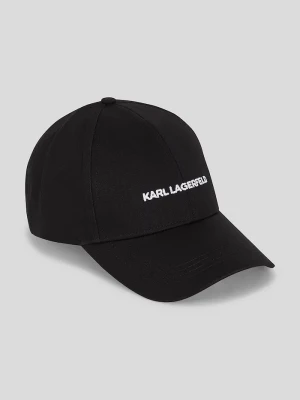 Obrázek produktu Karl Lagerfeld Bavlněná baseballová čepice Karl Lagerfeld K/ESSENTIAL černá