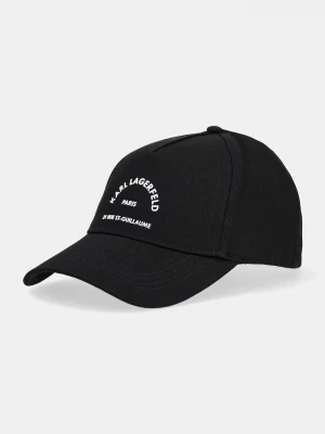 Obrázek produktu Karl Lagerfeld Bavlněná baseballová čepice Karl Lagerfeld K/RSG černá