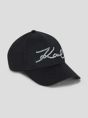 Obrázek produktu Karl Lagerfeld Bavlněná baseballová čepice Karl Lagerfeld K/SIGNATURE černá