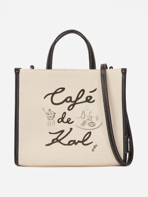 Obrázek produktu Karl Lagerfeld Bavlněná kabelka Karl Lagerfeld béžová