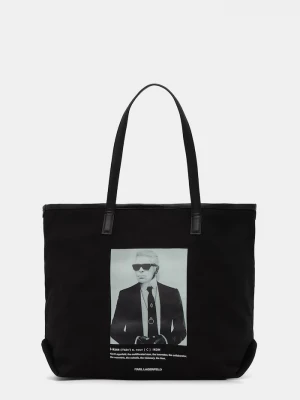 Obrázek produktu Karl Lagerfeld Bavlněná kabelka Karl Lagerfeld K/ESSENTIAL černá